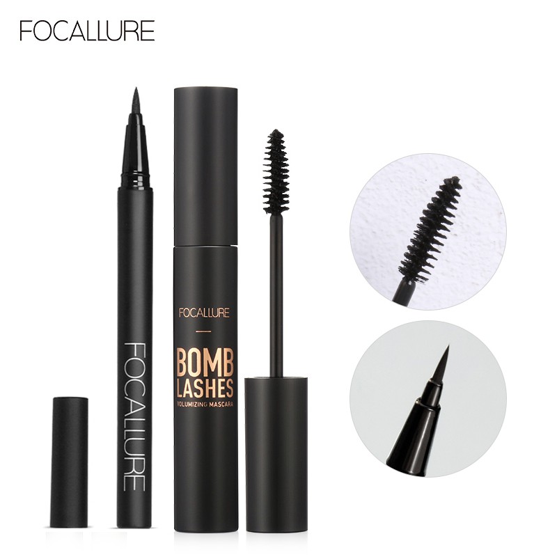 FOCALLURE Eyeliner + Mascara 2PCS Eye Makeup