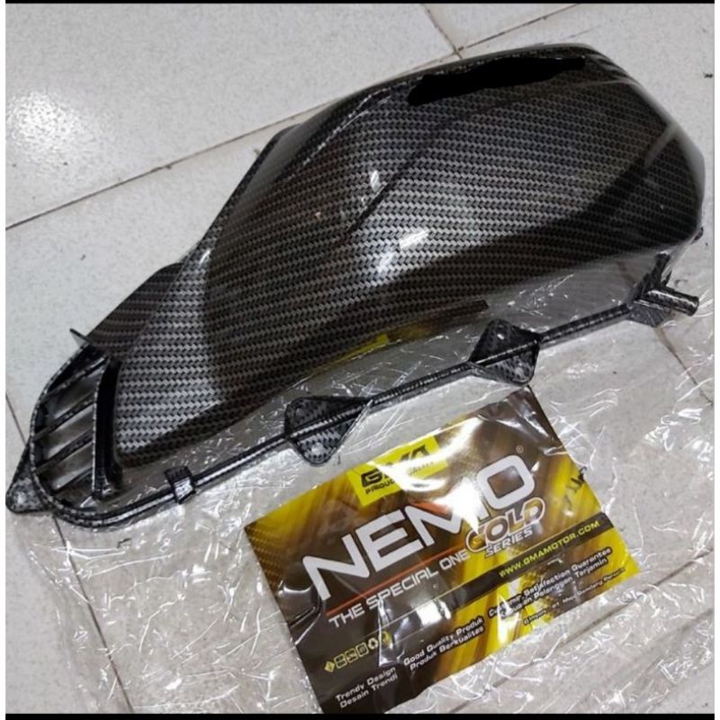 COVER TUTUP FILTER UDARA HAWA KARBON NEMO VARIO 150 NEW 2018