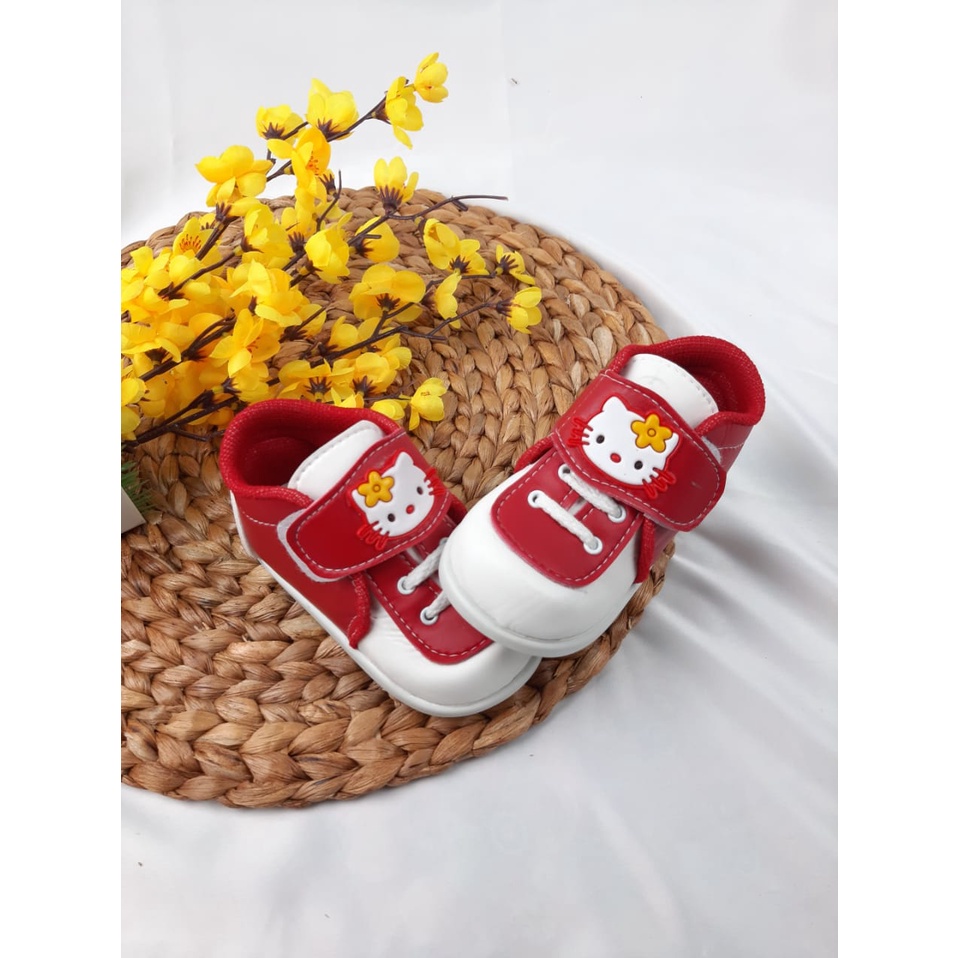 mandirishoesstore-SEPATU ANAK KARAKTER KARTUN KUCING TALI 1-3 TAHUN CAY27