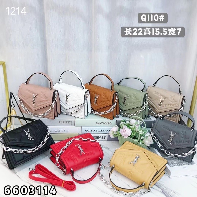 TI 3072 -  TAS WANITA BRANDED TAS SELEMPANG IMPORT MURAH  PREMIUM FASHION - D