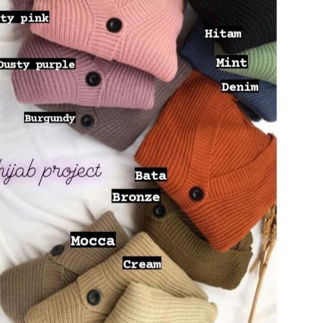 ➾ [PREMIUM] Cardigan Rajut Tebal Gate 7 // Cardy Kancing 3 ➢