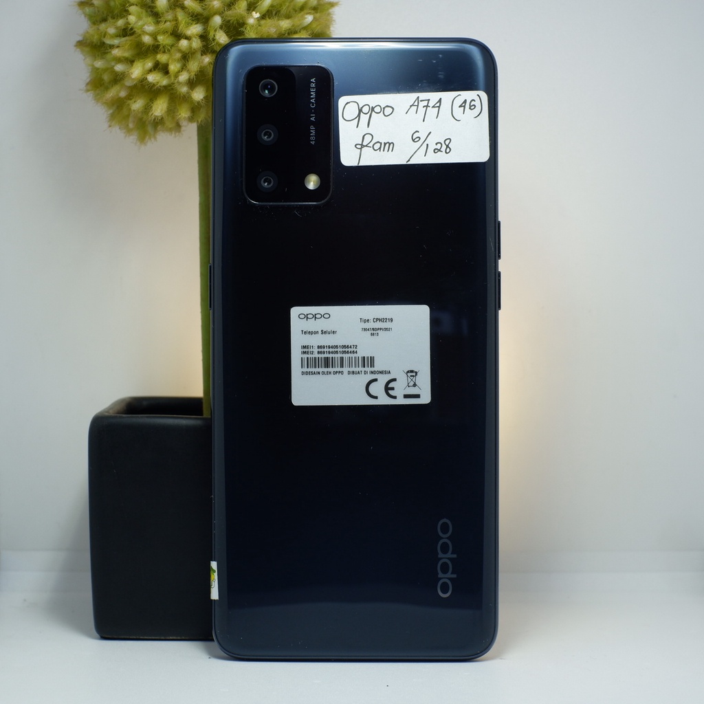 Oppo A74 6/128 (5G) Fullset - Hp Bekas Second