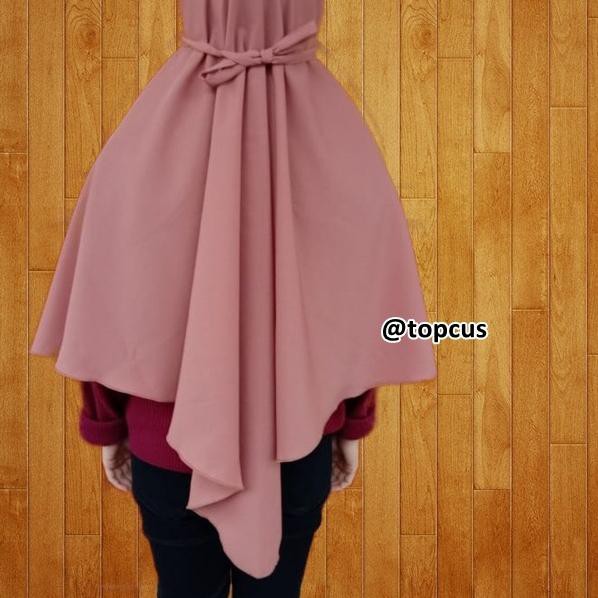 $נ*Paling Laku*ĵ TERMURAH Jilbab Bergo Maryam Tali Non Pet Khimar Instan XL lebih panjang נ
