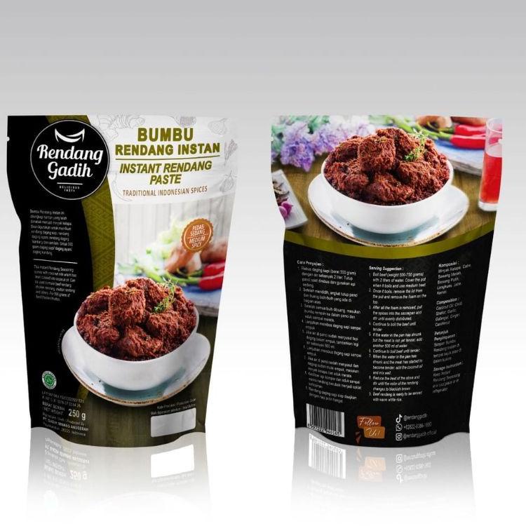 

(kxxm -667) Bumbu Rendang instan rendang daging gadih siap saji nmxa726