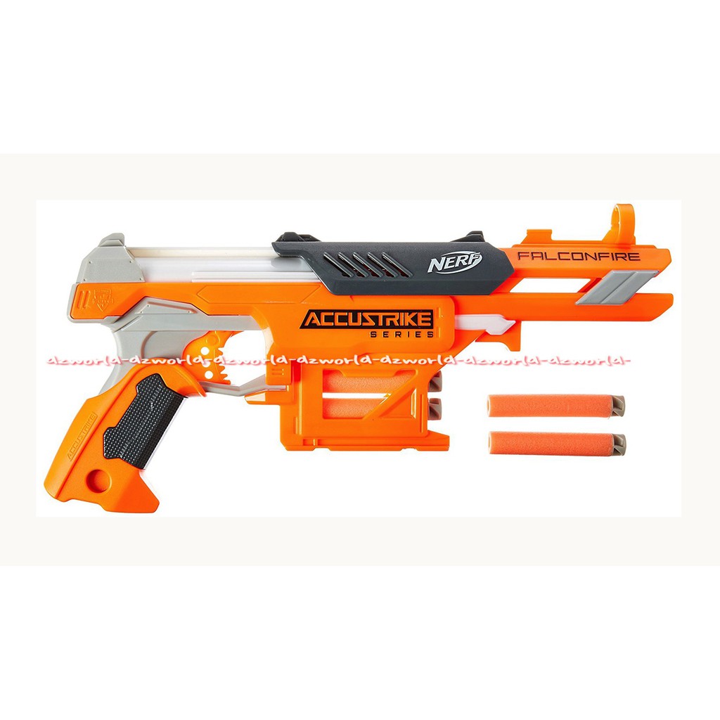 Nerf Accustrike FalconFire Pistol Mainan termasuk blaster baut 2 buah 10 anak panah dan instruksi