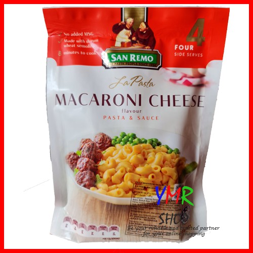 San Remo La Pasta Instant Halal Macaroni and Cheese - Four Cheese - Alfredo - Mushroom Herb - Cream and Chives - Chicken Curry 120Gr