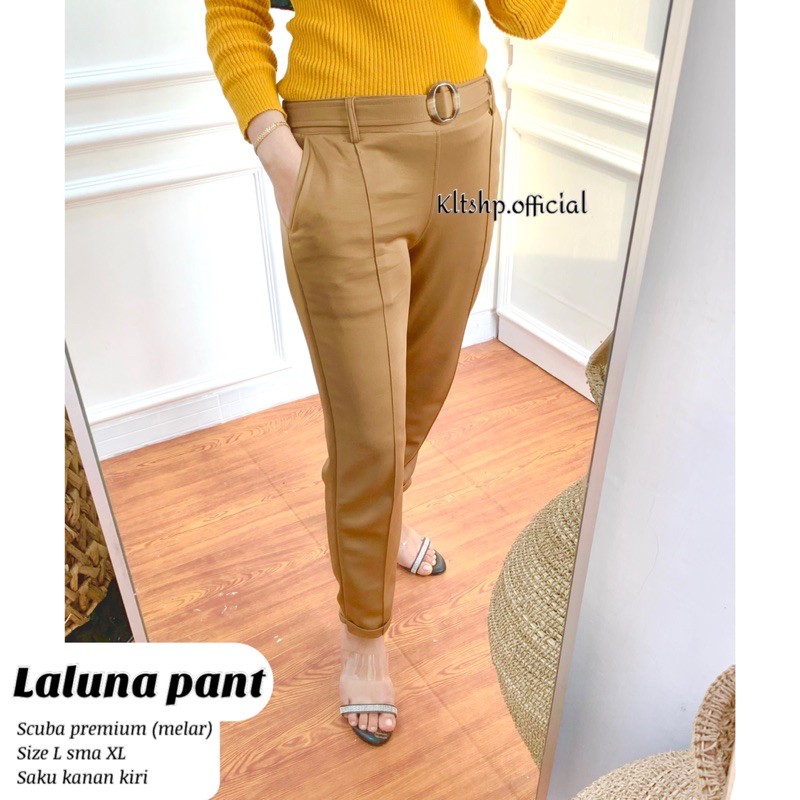 LALUNA PANT/CELANA KERJA/CELANA SCUBA/SCUBA PANT