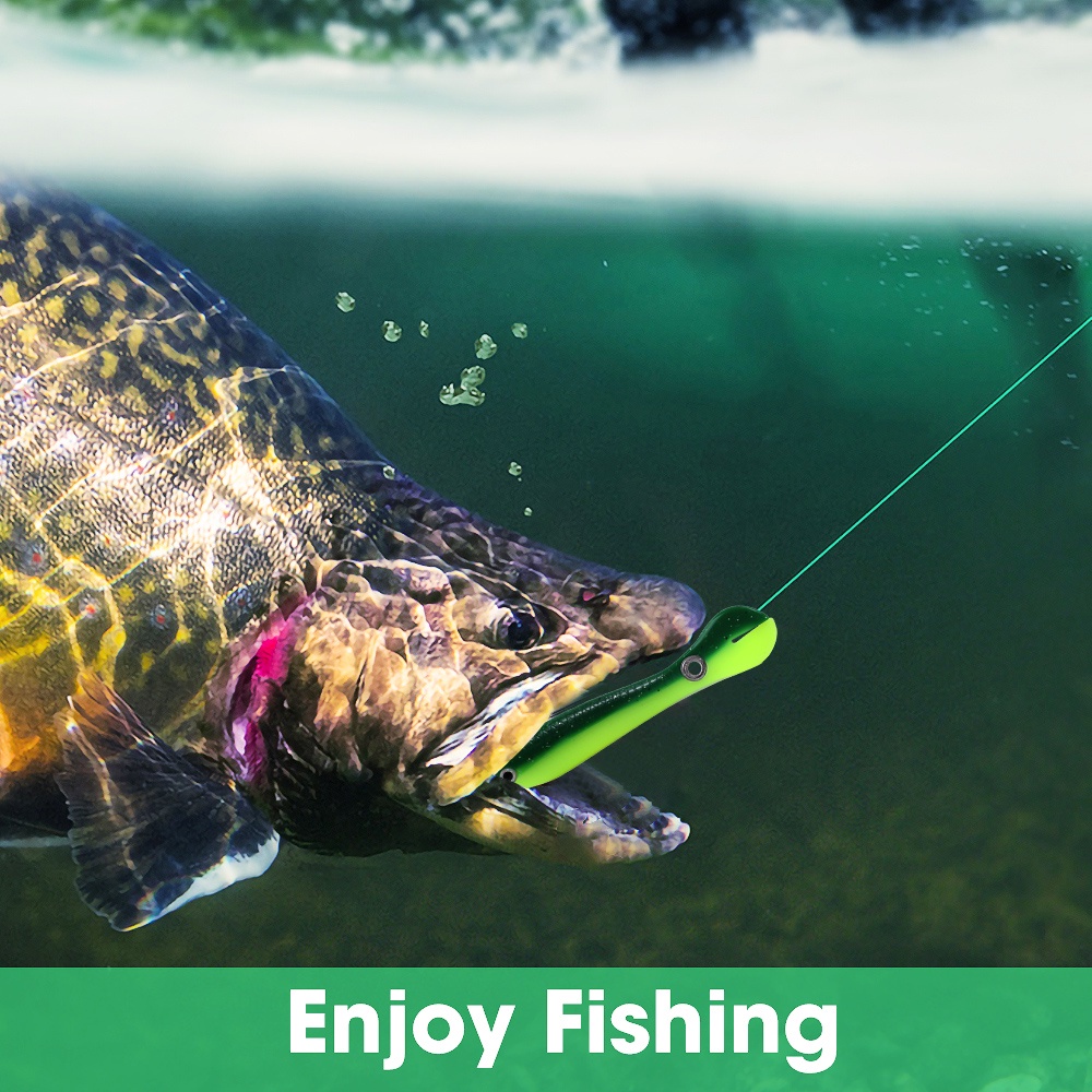 Umpan Pancing Softlure Bentuk Ikan Imitasi 9.5CM Bahan PVC Dengan Kail Untuk Outdoor / Camping