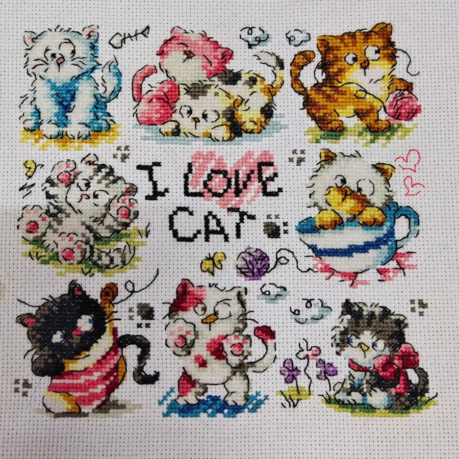 Kristik I Love Cat, Kristik/Sulaman Jadi