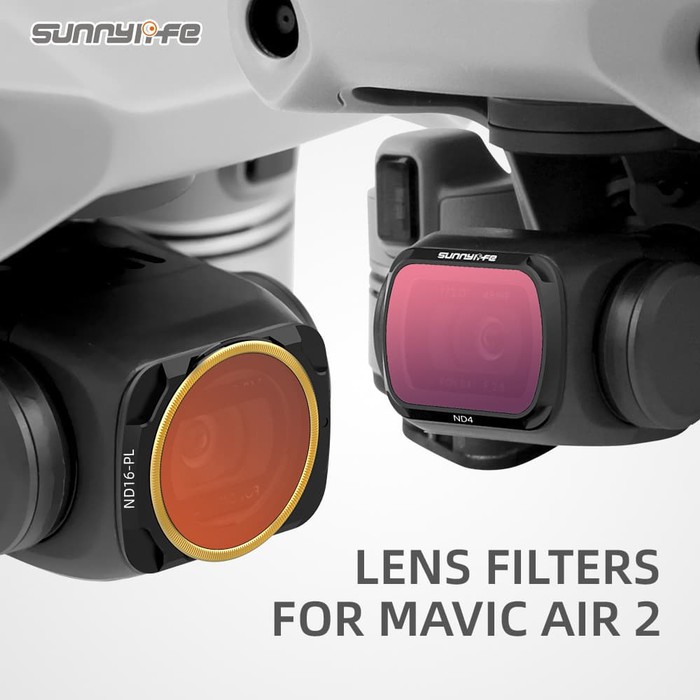 Sunnylife Adjustable Camera lens filter 4ND-PL for DJI Mavic Air 2