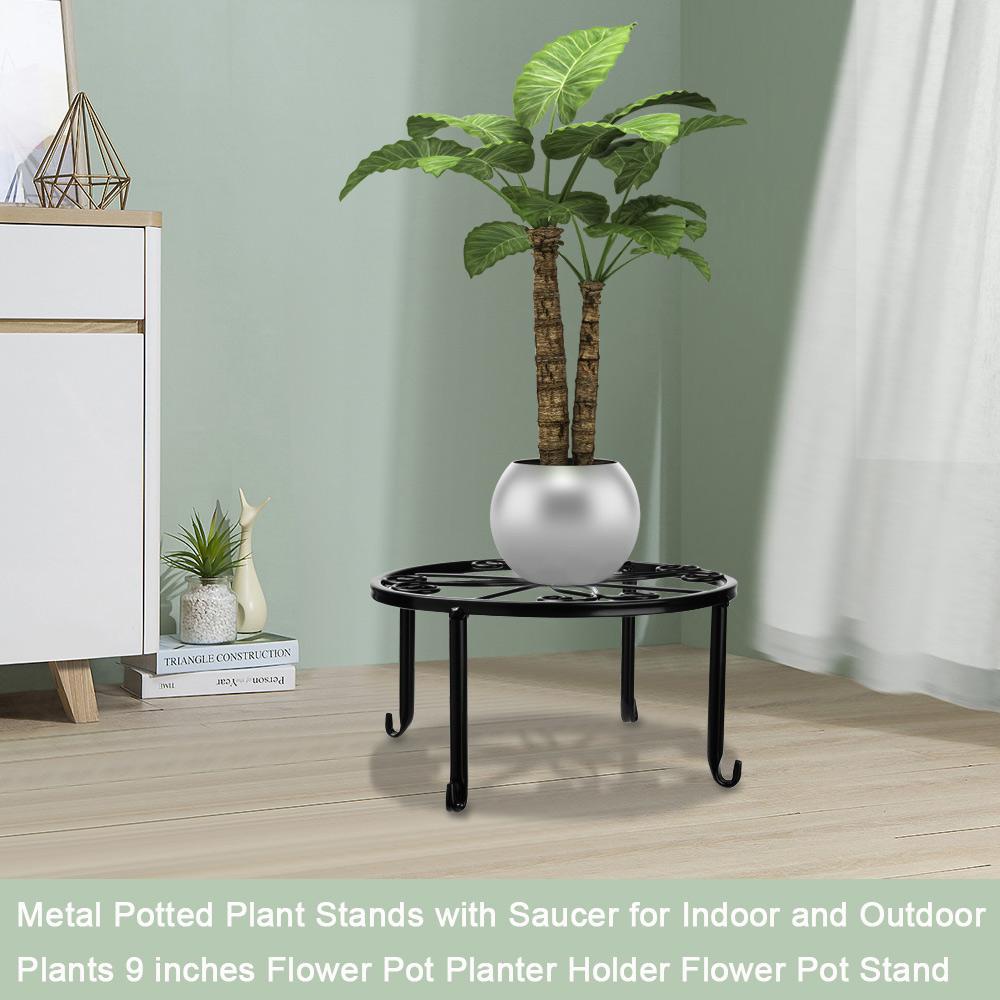 Wonder Pot Bunga Berdiri Indoor Outdoor Balkon Dekorasi Rumah Rak Bonsai Besi