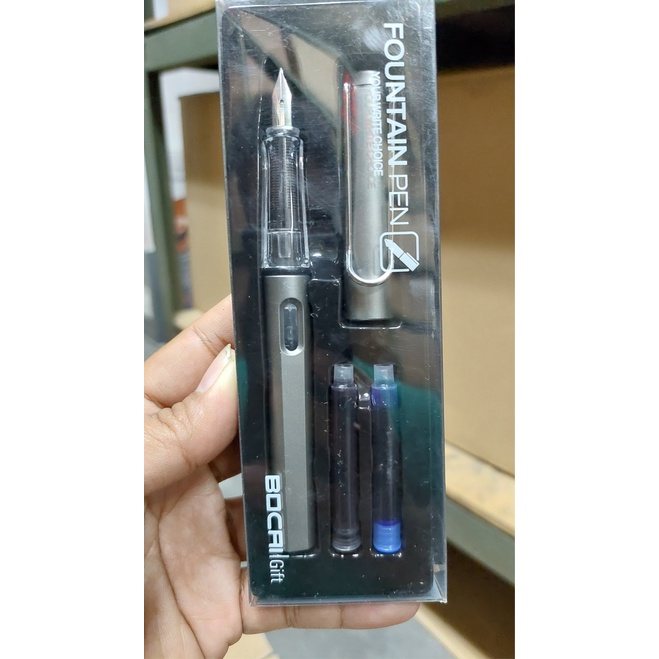 PULPEN FOUNTAIN PEN BOCAI GIFT MATA PENA LANCIP 0,38mm TERSEDIA TINTA HITAM DAN BIRU