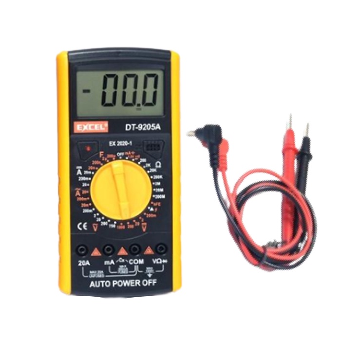 Multimeter Excel DT9205A Multitester Digital DT 9205A Tester Besar DT-9205A Avometer