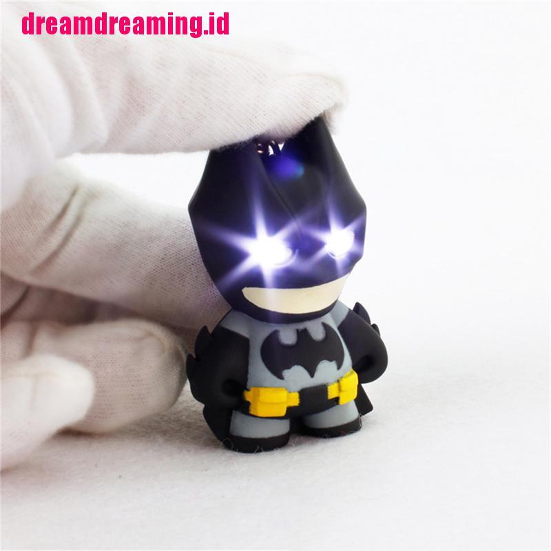 Dreamdreaming.id Gantungan Kunci Batman Dengan Lampu Senter Led + Suara