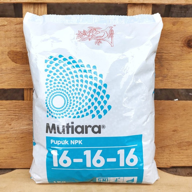 MUTIARA - pupuk NPK MUTIARA 16-16-16 kemasan 1 kg