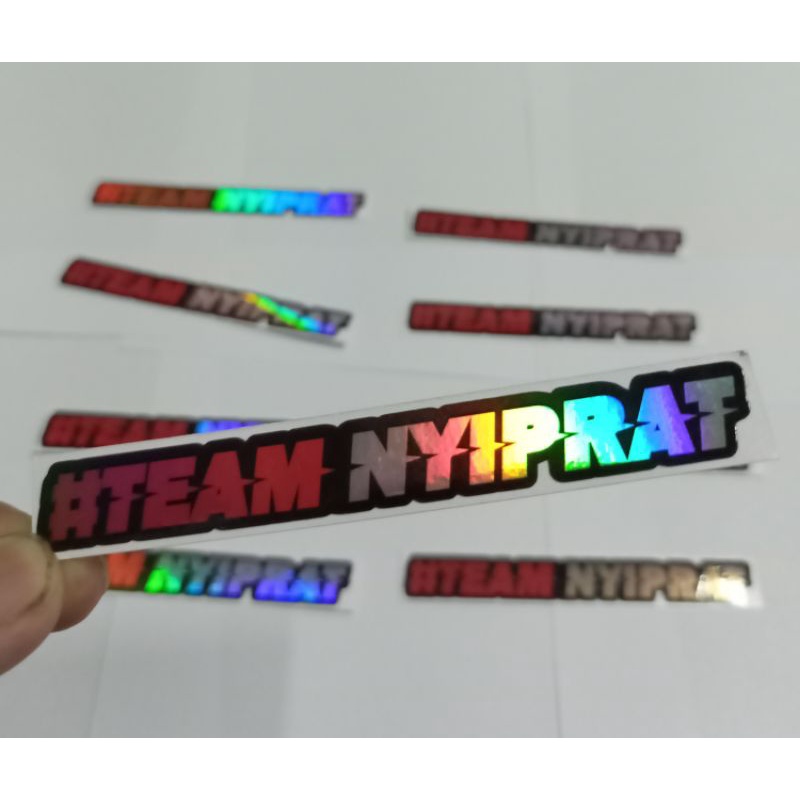 Sticker Stiker Cutting Motor TEAM NYIPRAT