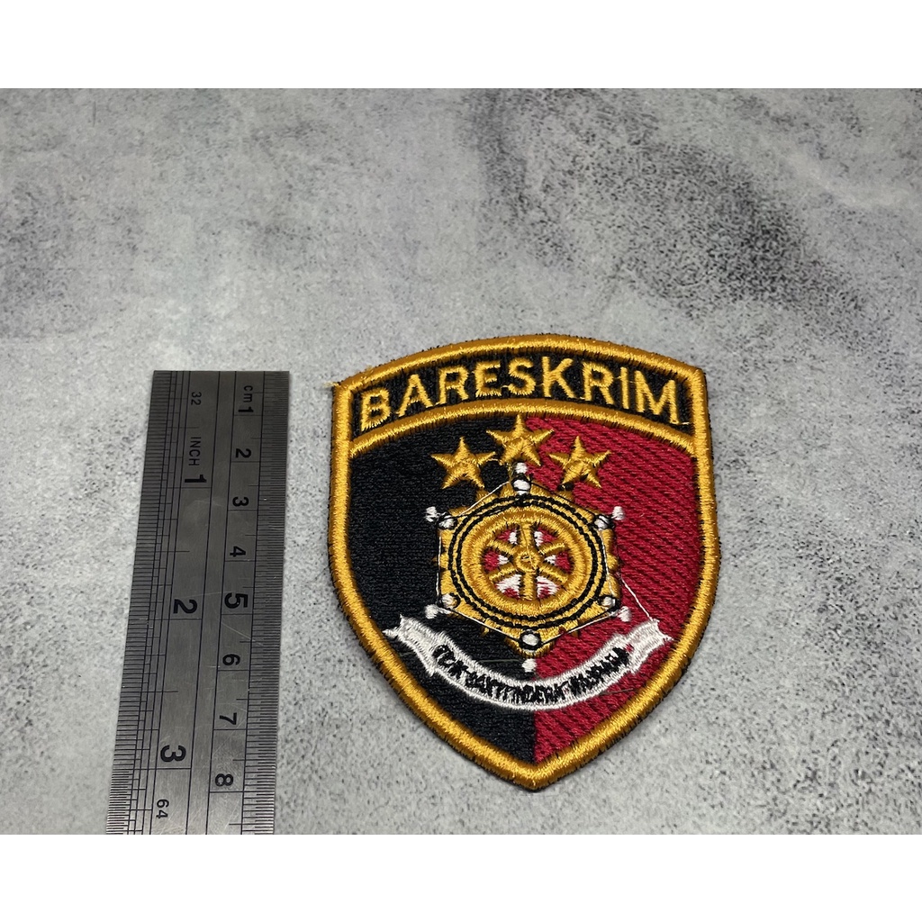 Badge Reskrim|Bet Bareskrim|Bordir Timbul Bareskrim