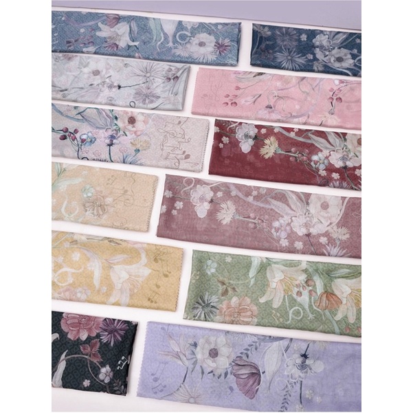 The Nada series Buttonscarves