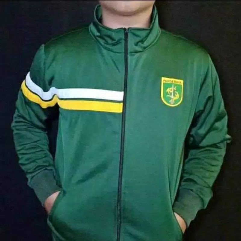 Jaket Persebaya Stripes Hoodie Bonek Hijau Home Dewasa Terbaru 2021Training