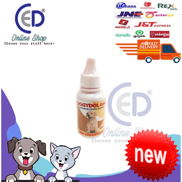 obat penurun panas/demam dogydol untuk anjing 30ml