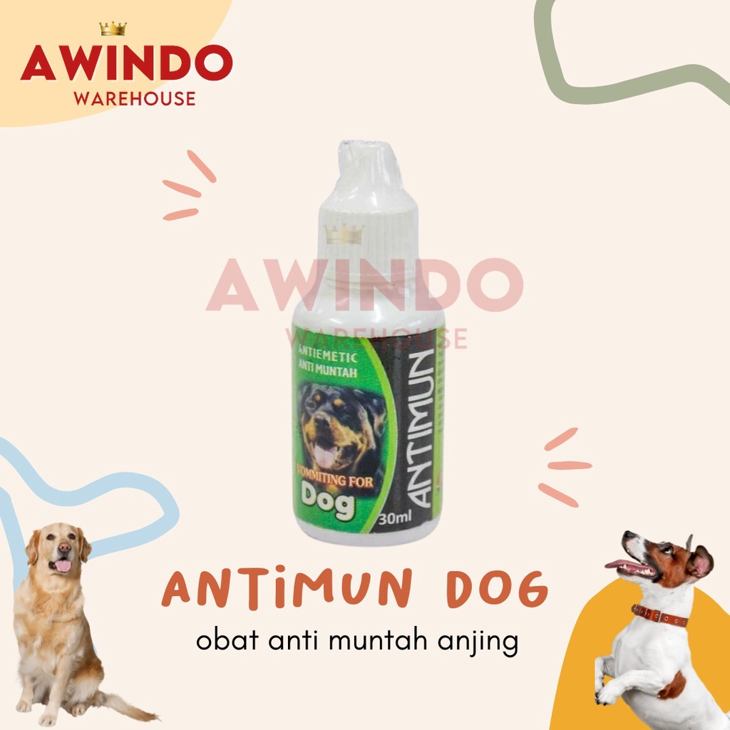 ANTIMUN DOG - Obat Anjing Anti Muntah Infeksi Pencernaan Stress ANJING