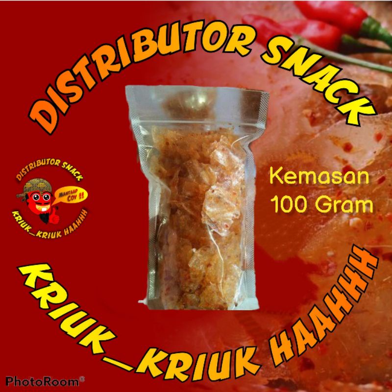 Keripik Kaca pedas daun jeruk kemasan pouch 100 gram