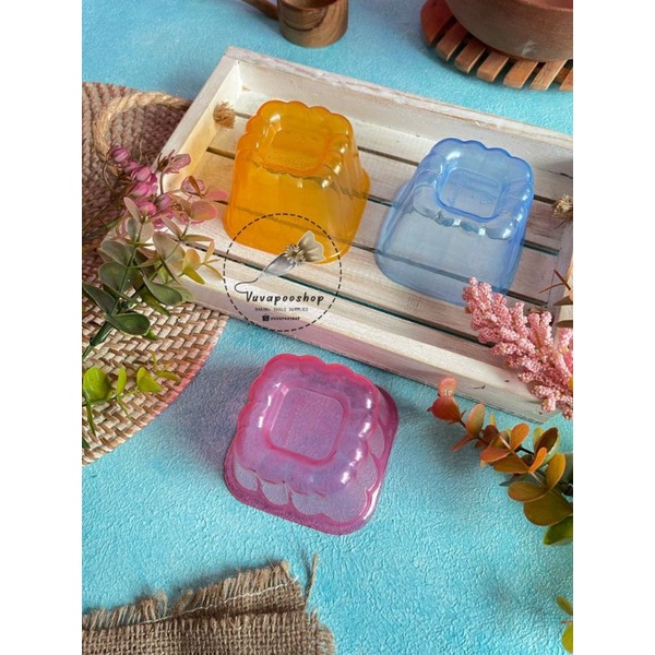 Cup Jelly Kotak Isi 12pcs / Cup Puding Jelly Agar / Cetakan Puding Plastik