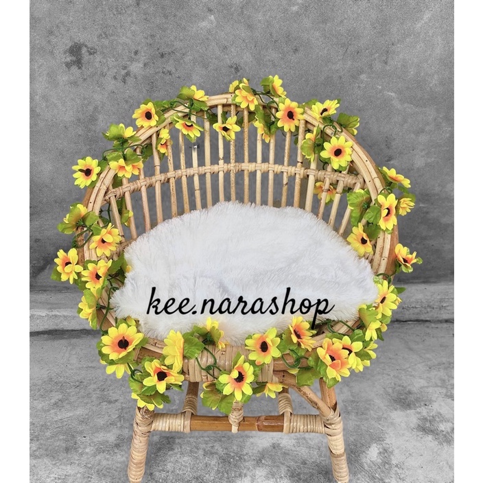 kursi bayi rotan / kursi foto bayi / properti kursi foto bayi / perlengkapan foto bayi / set propert
