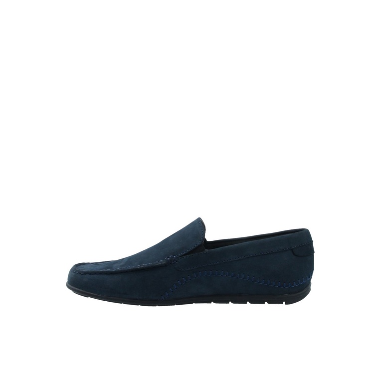 SEPATU PANSUS PAKALOLO PRIA ORIGINAL LOAFER KULIT ASLI BIRU NAVY PB02