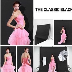 

Green screen Hitam 100 gsm background back drop Bacgkground Premium Tebal