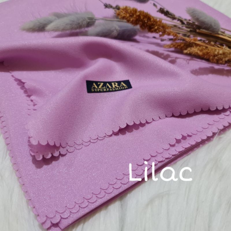 Hijab Segi Empat Azara nur sinar glamour Laser Cut kerudung hijab segiempat glowing 110 x 110-Lilac Sinar