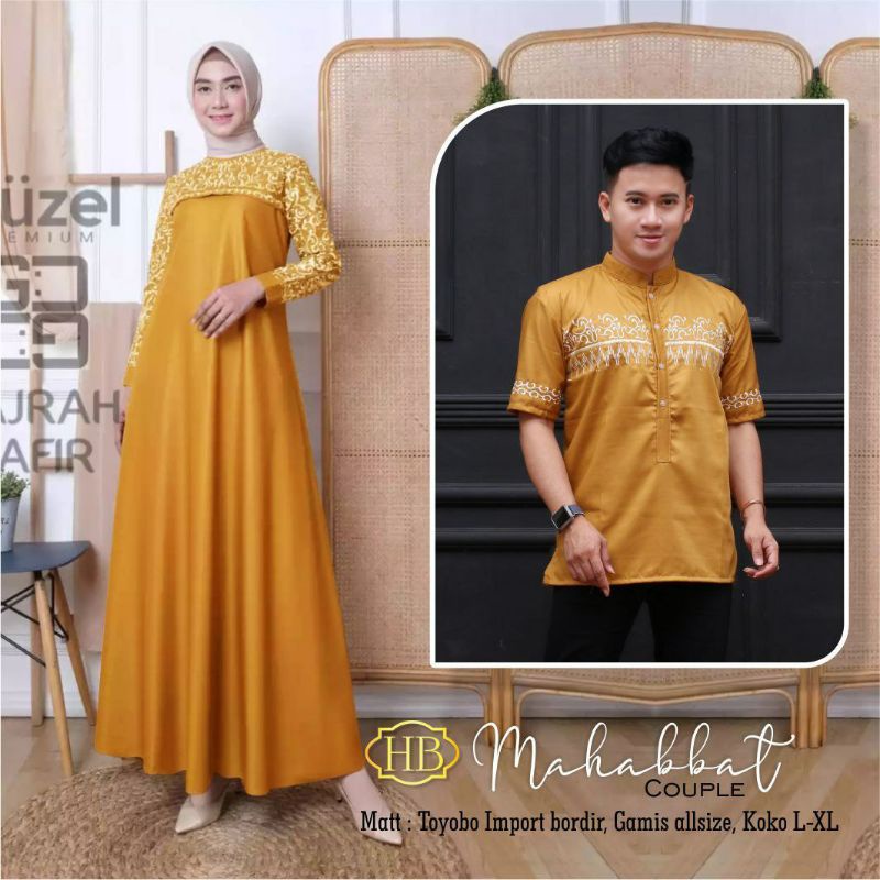 BAJU COUPLE LEBARAN TERBARU SARIMBIT KELUARGA GAMIS MUSLIM MODERN