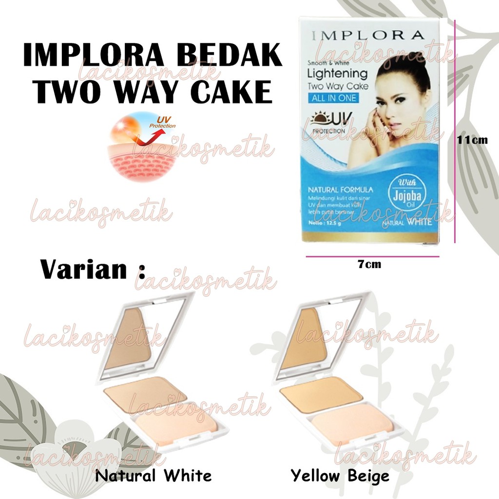 ✨LACIKOSME✨ IMPLORA SELUTTU POWDER / CAKE TWO WAY CAKE / COMPACT POWDER 2 IN 1 - SELLUTU TWC IMPLORA