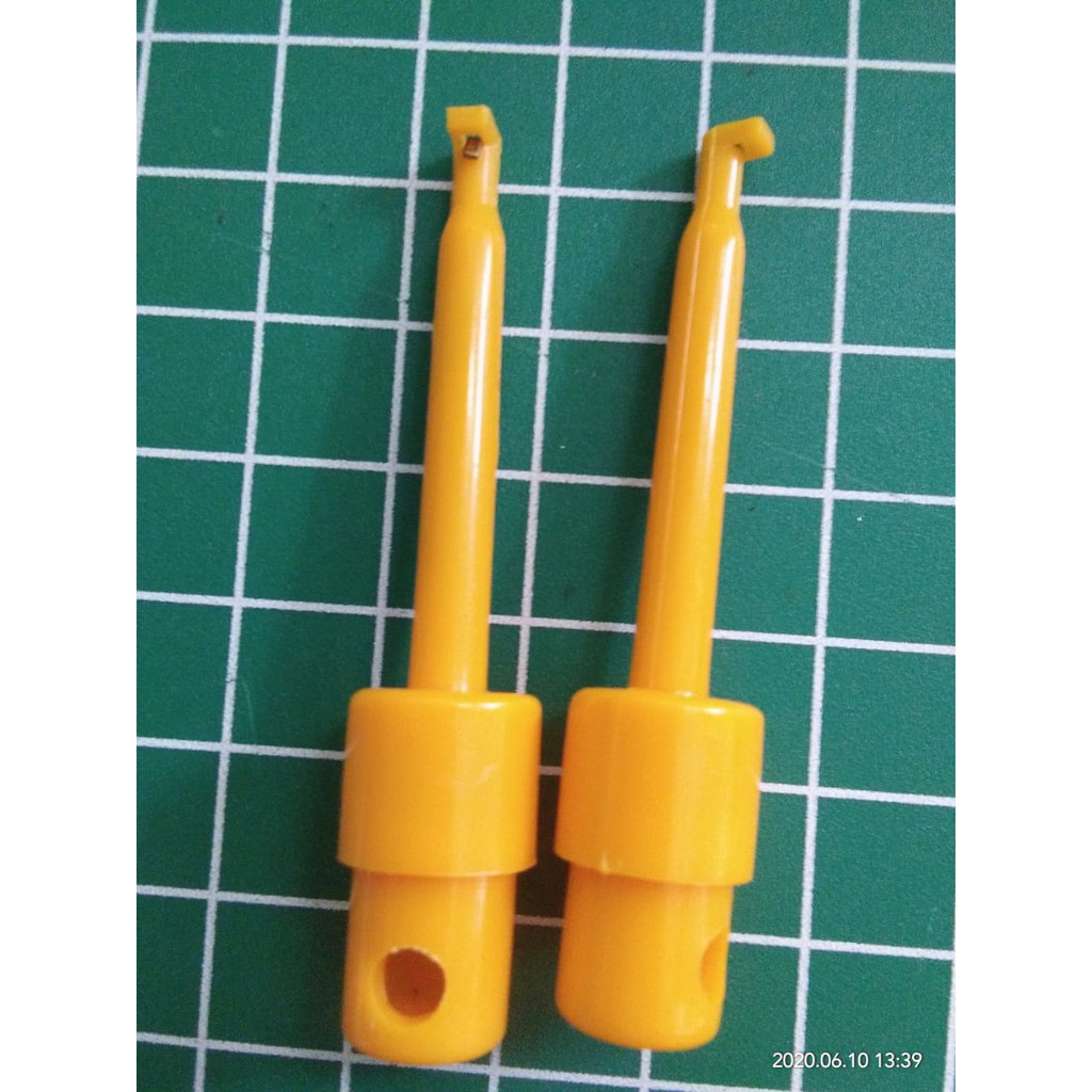 [DEV-9048] 57MM HOOK CLIP TEST KLIP PENJEPIT CONNECTOR JEPITAN KECIL PENGAIT IC KUNING