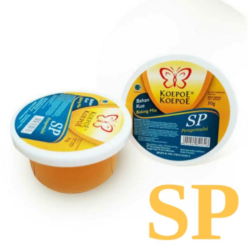 

SP Sponge 28 Kemasan Pot 80 gr Koepoe koepoe SP 30g dan 70g Pengemulsi Cake Emulsifier Bahan kue makassar cod