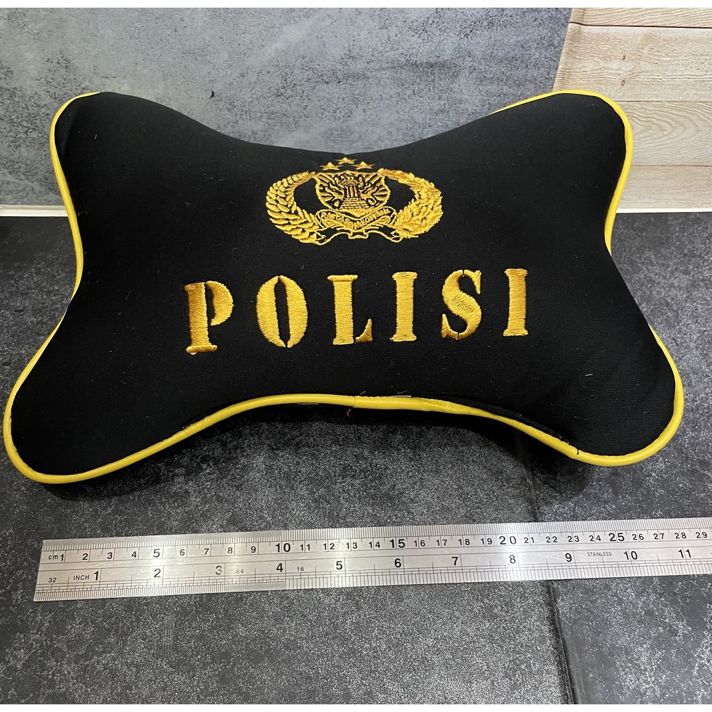 Bantal Mobil Police Hitam - Bantal Mobil - Bantal Kepala Polis*