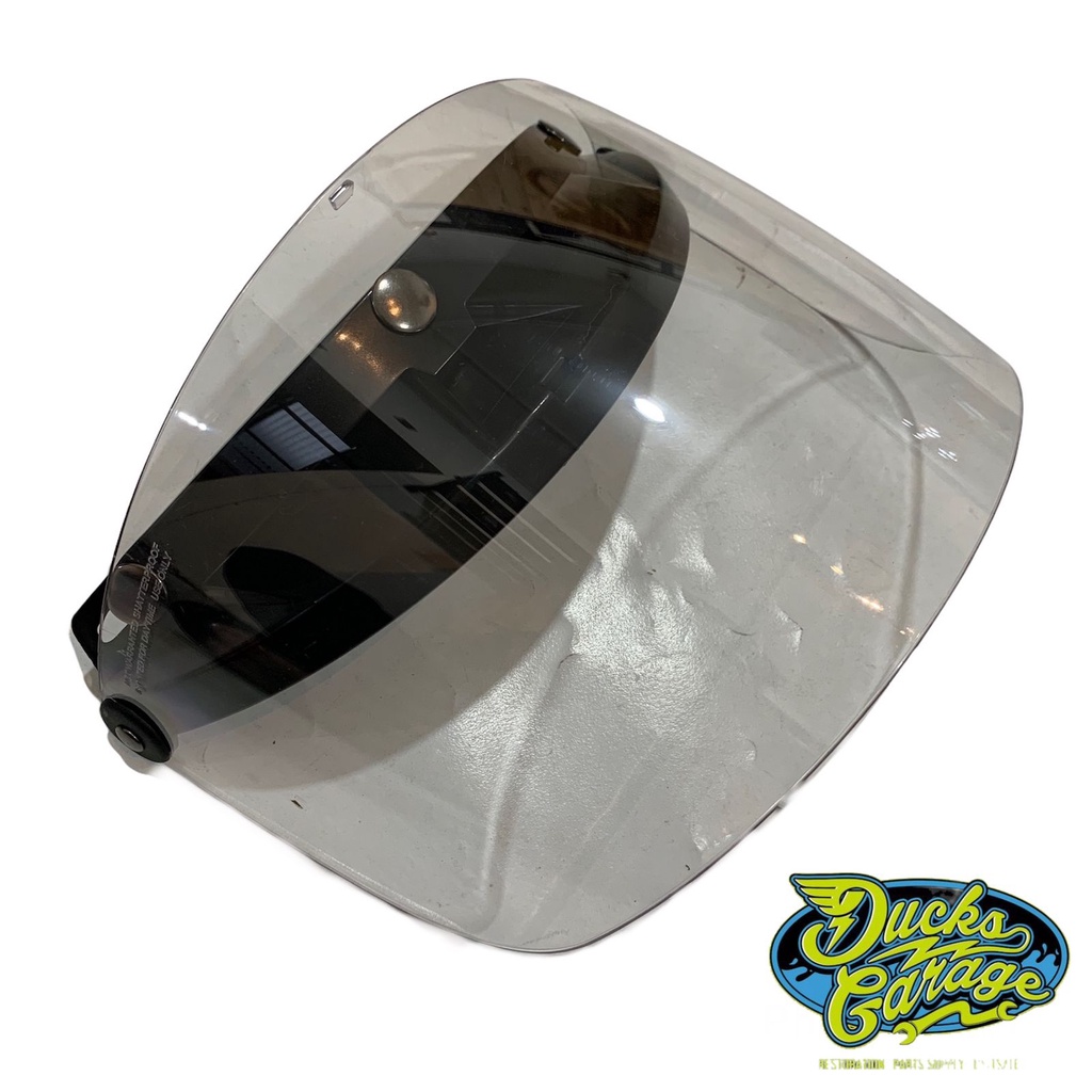 kaca visor helm helmet bening bogo retro model flat datar dan cembung