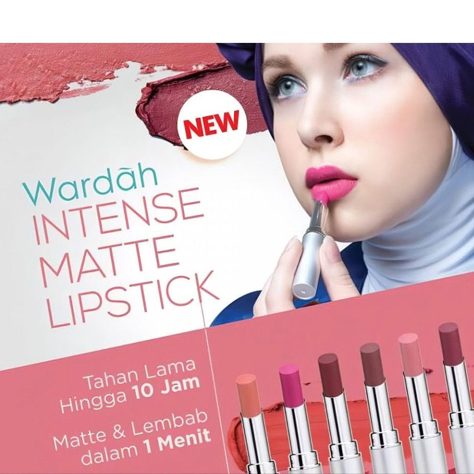 Kosmetik Bibir / Kosmetik Wardah / Lipstik Wardah / Wardah Lipstik / Wardah Intense Matte Lipstick