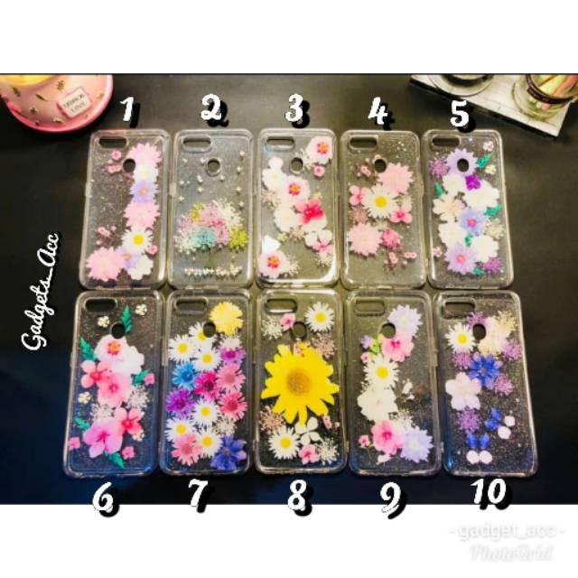 Case Softcase Silikon Lucu Girly Glossy UV Glitter Flower Pattern XIAOMI REDMI 5A 6 6A 6 PRO A2 S2