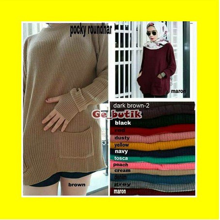 [RAJUTAN TERBAIK] SWEATER RAJUT WANITA JUMBO BIG SIZE