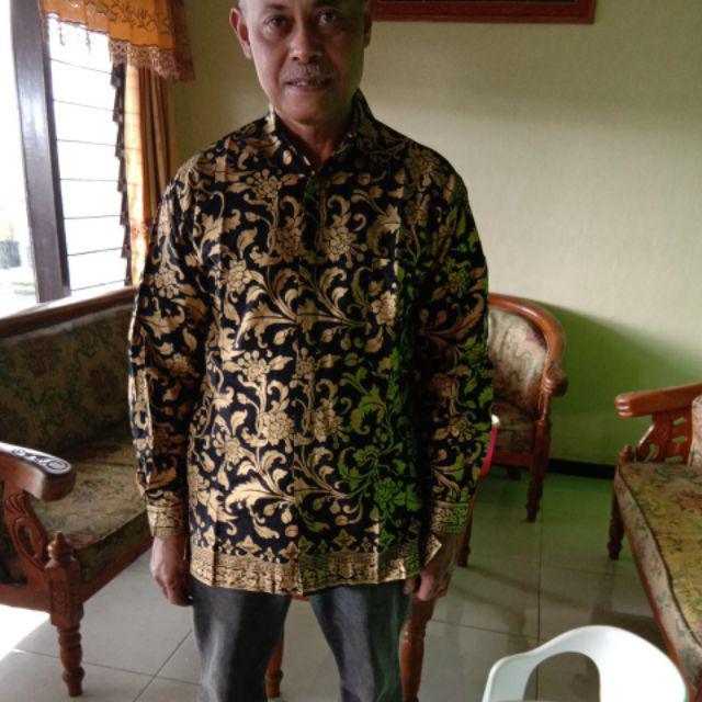 Size M L Xl Xxl Menowo Batik Hrb026 Kenongo Kemeja Batik Lengan Panjang Murah