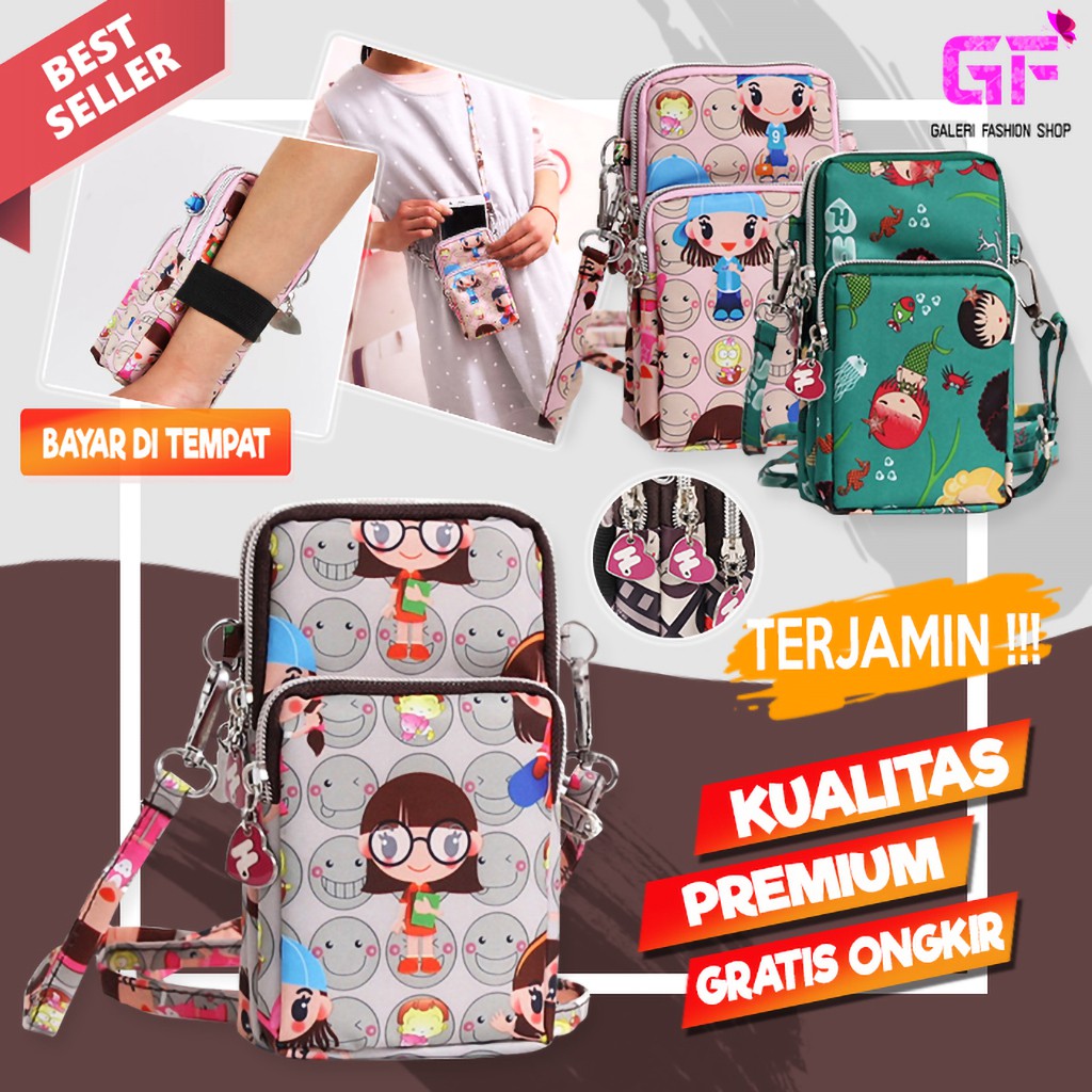 TAS SELEMPANG WANITA SLEMPANG SLING BAG MINI KECIL SIMPLE FASHION CEWEK KOREA IMPORT MURAH COD GF616