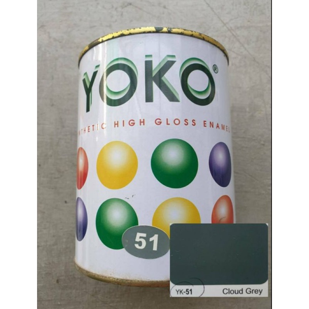 Cat kayu dan besi avian yoko warna cloud grey/abu² awan