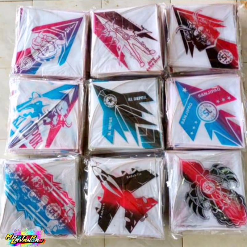 PROMO layangan sukhoi - layangan sukhoi standar - motif rendom - layangan sukoi - layangan aduan - s