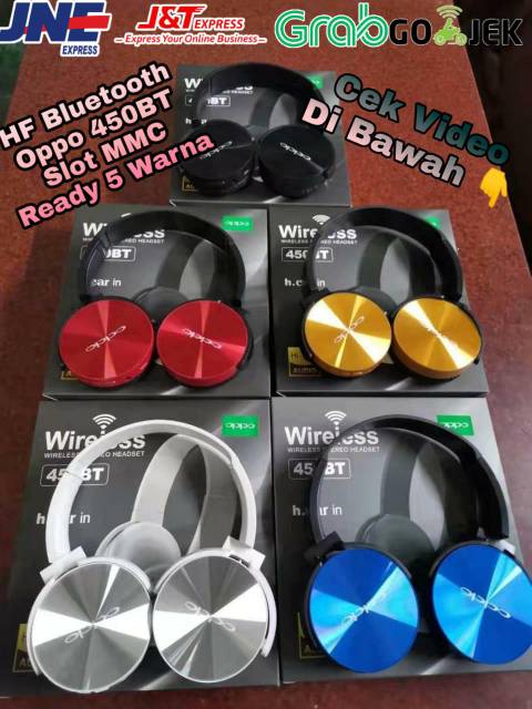Headset bluetooth Oppo 450BT slot mmc wireless
