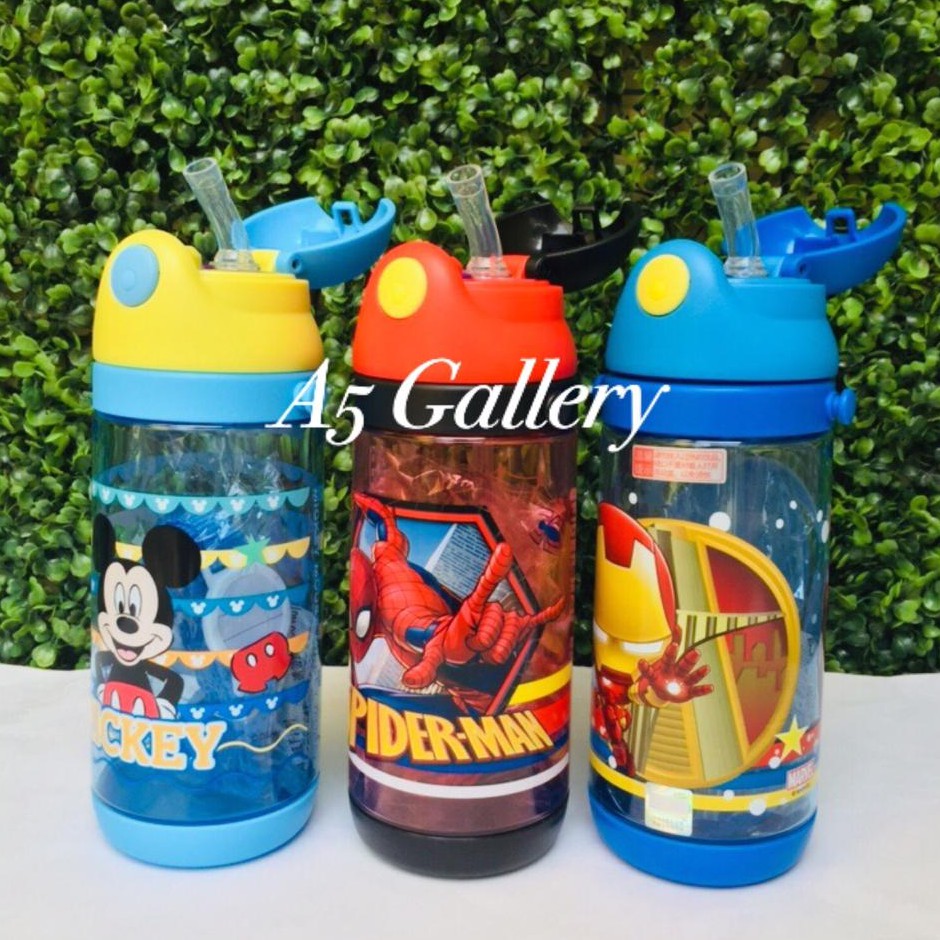 Tempat Minum / Botol Minum Tali Karakter Anak-anak 3231A3 600ML