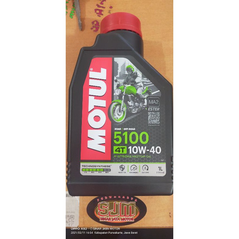 oli motul 4tak 1L P5100. 10w-40w