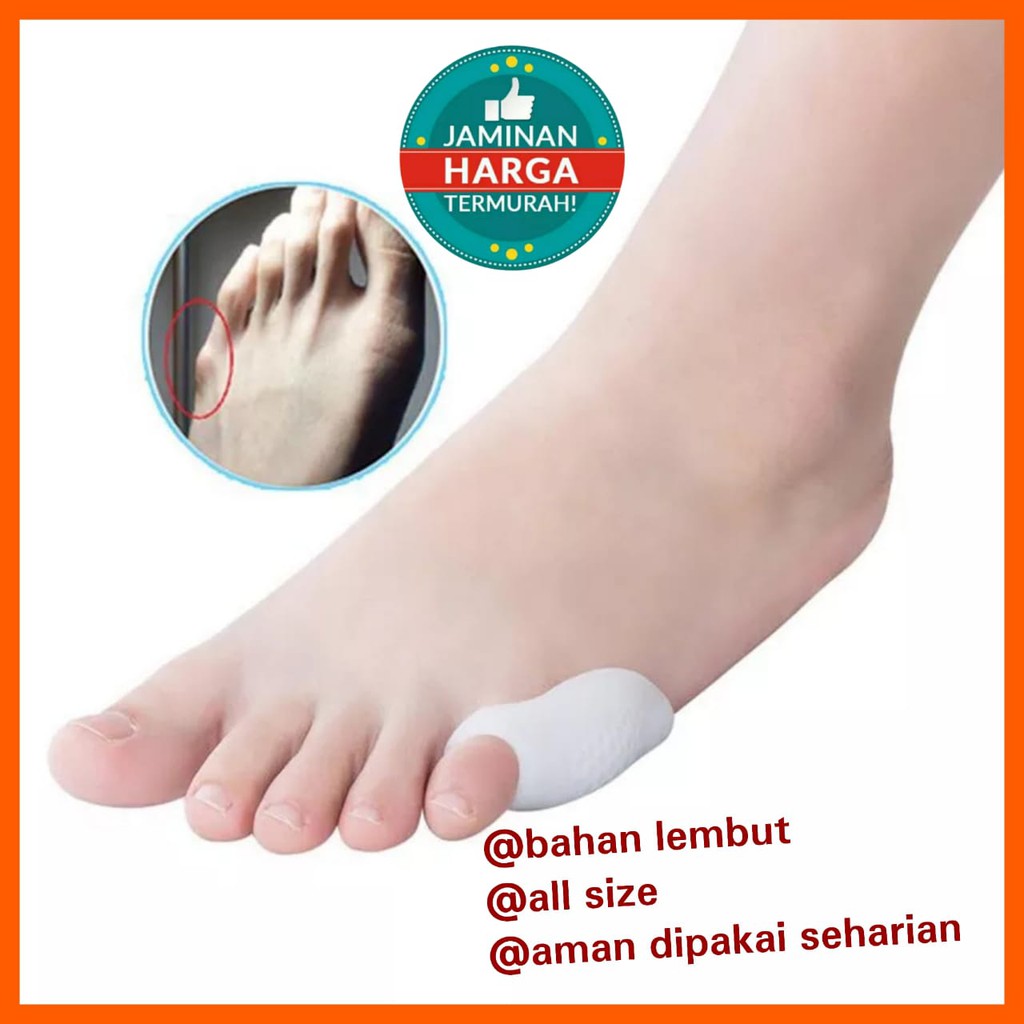 Silikon Pelindung Jari Kelingking / Bunion Separator Kelingking / Korektor Jari Silicone