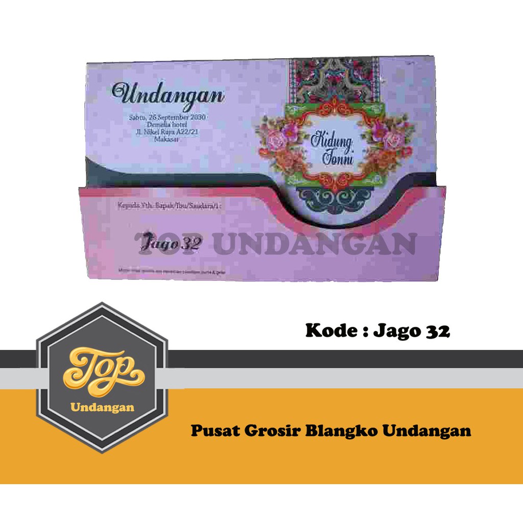 Blangko Undangan Jago 32 Harga Murah Isi 100