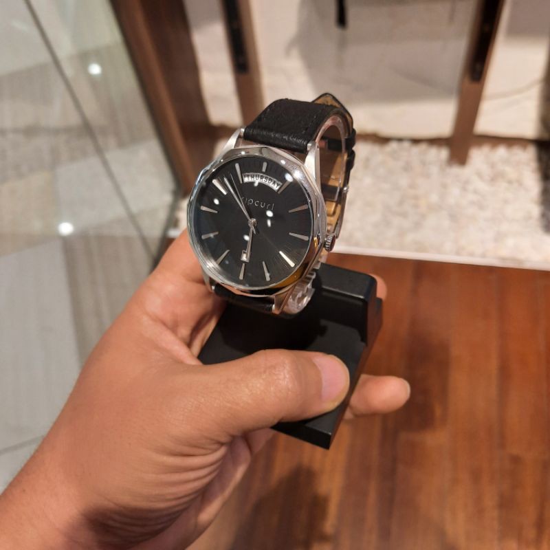 Jam tangan ripcurl Indie Black leather